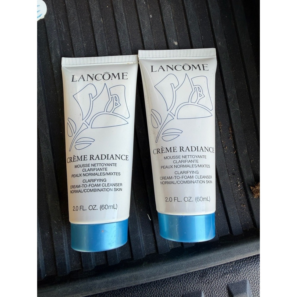 Lancome Crème Radiance Cream To Foam Cleaner New Qty 2 Makeup Cleanser Face